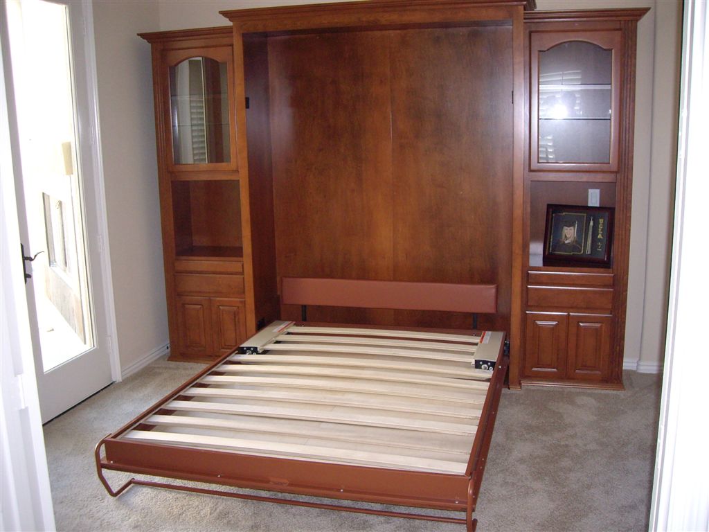 Wall bed deals cabinet