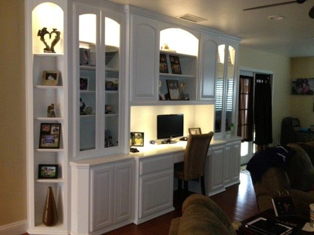 Built in home office cabinets (2)
