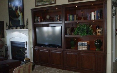 Built in entertainment center cabinets