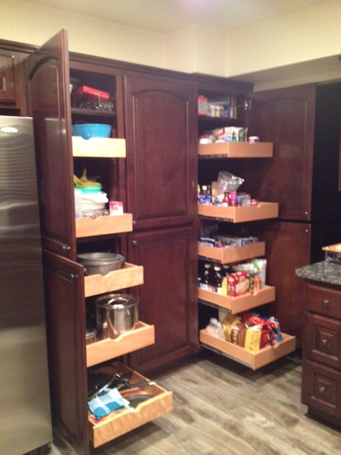 Pull out pantry shelves