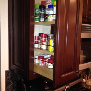 Pull out spice rack