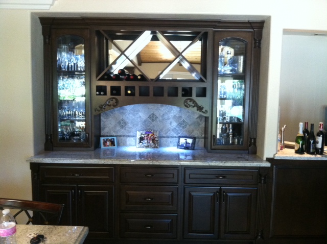 Custom Home Bar - Traditional - Home Bar - Miami - by Da-Vinci Designs  Cabinetry