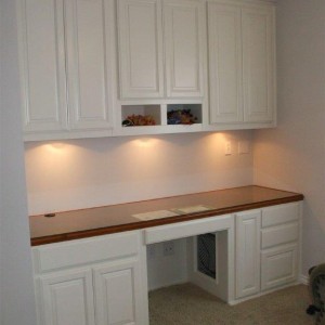 Custom cabinets with a two-toned look