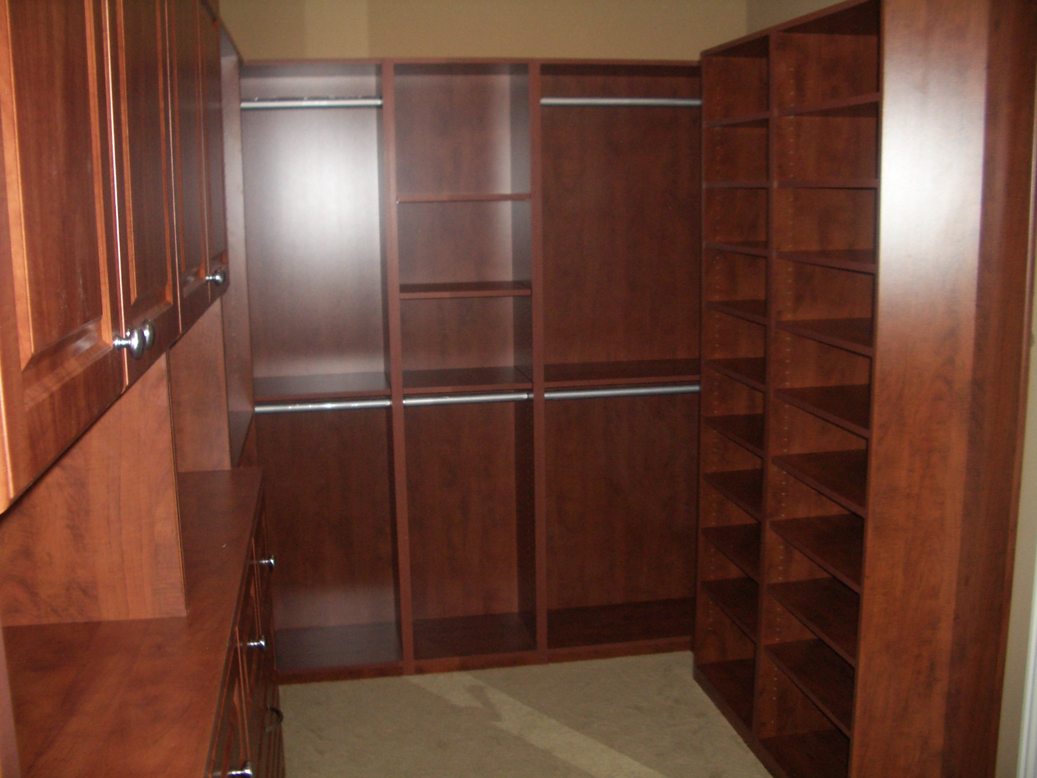 Closet organizers and storage