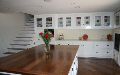 A clear view with glass cabinet doors