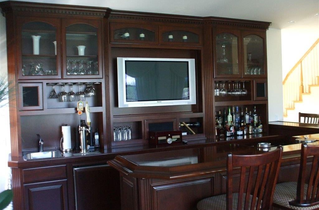 Built in home bar cabinets